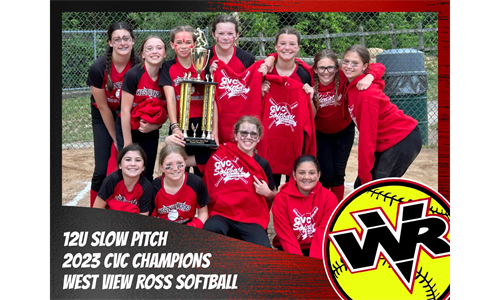 12 U Slow Pitch 2023 CVC Champions!