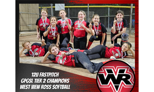 12 U Fastpitch GPGSL Tier 2 Champions! 